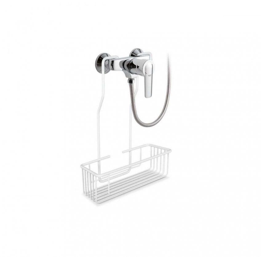 Cesta de griferia blanca