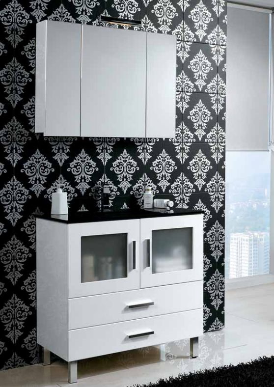 Mueble MENORCA 80 Blanco brillo