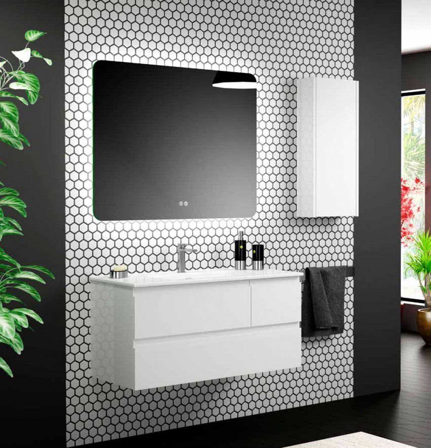 Mueble MIAMI 100 Blanco Brillo