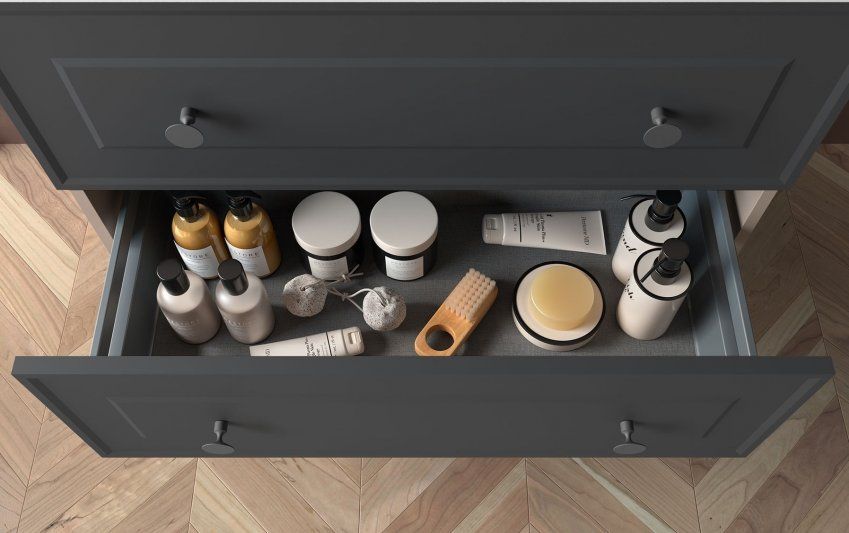 Mueble RENOIR Cajón. "Pomo Style. Acabado Brass"