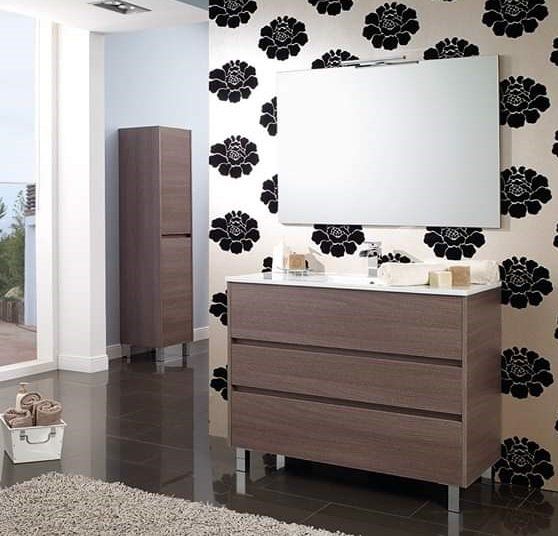 Mueble NATURA "Uñero recto" 100 Chocolate