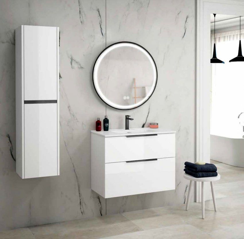 Mueble ALASKA 80 Blanco Brillo