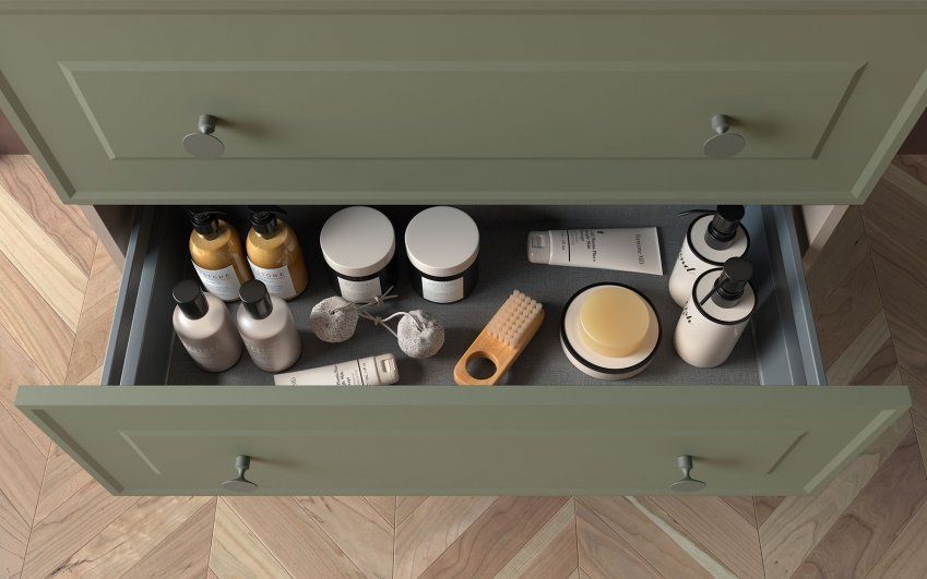 Mueble RENOIR cajón "Pomo Style. Acabado Black matt"