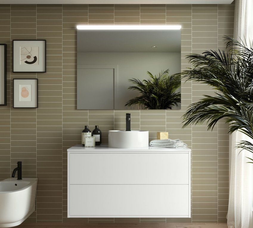 Mueble OPTIMUS 100 White Satin