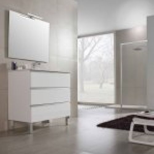 Mueble MALAGA 80 Blanco brillo