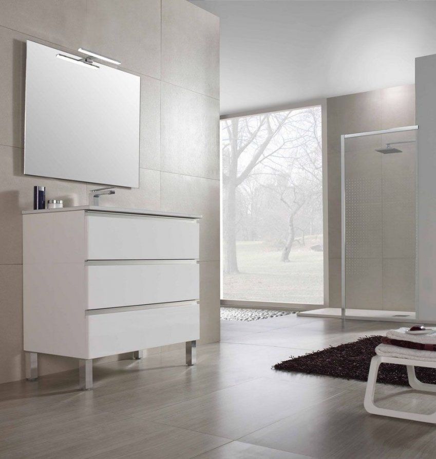 Mueble RÍO 80 Blanco brillo