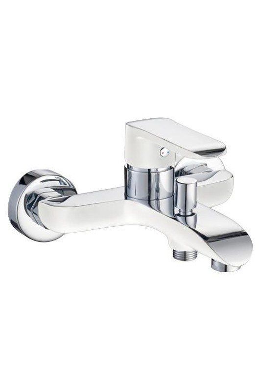 Grifo bañera monomando MISURI CROMO / BLANCO