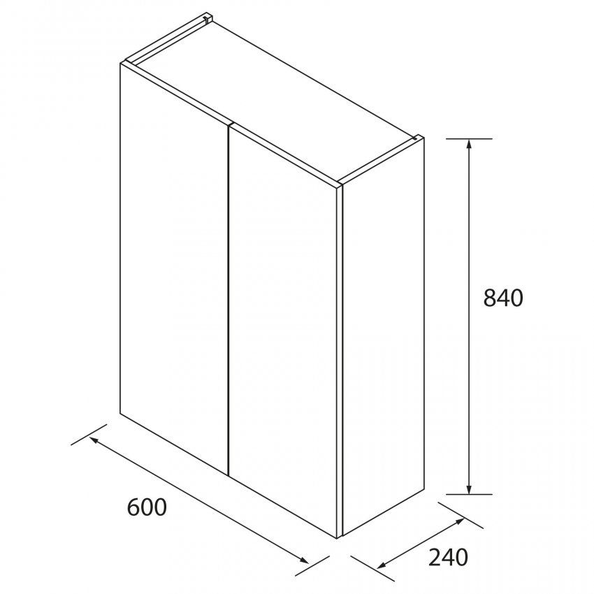 Colgar infinity 84x60x24