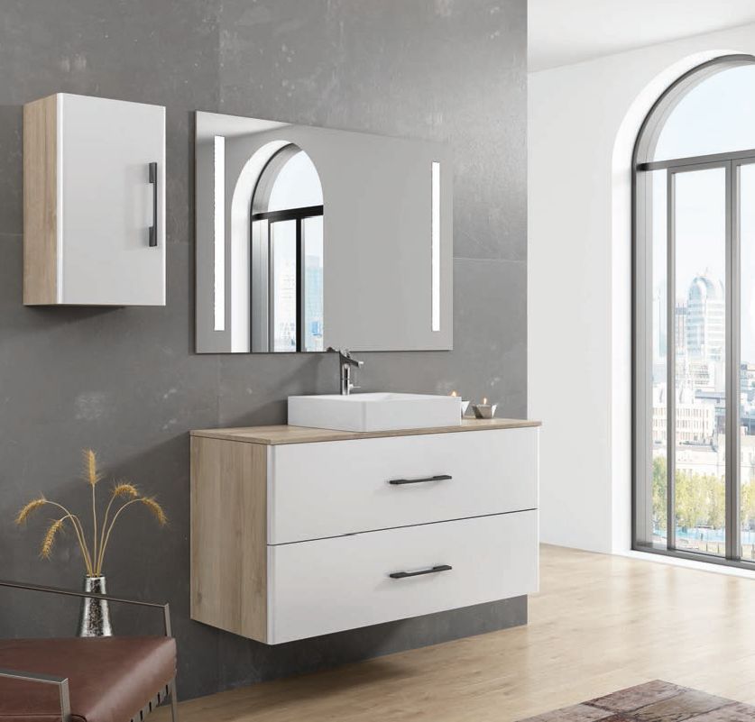 Mueble TECIA 120 Iguazu / Blanco Mate