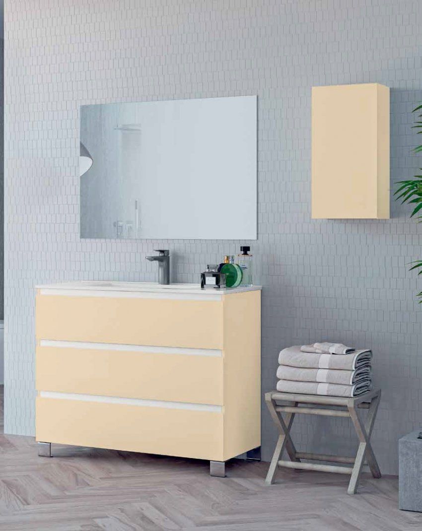 Mueble YAGO 100 Marfil / Barras Blanco