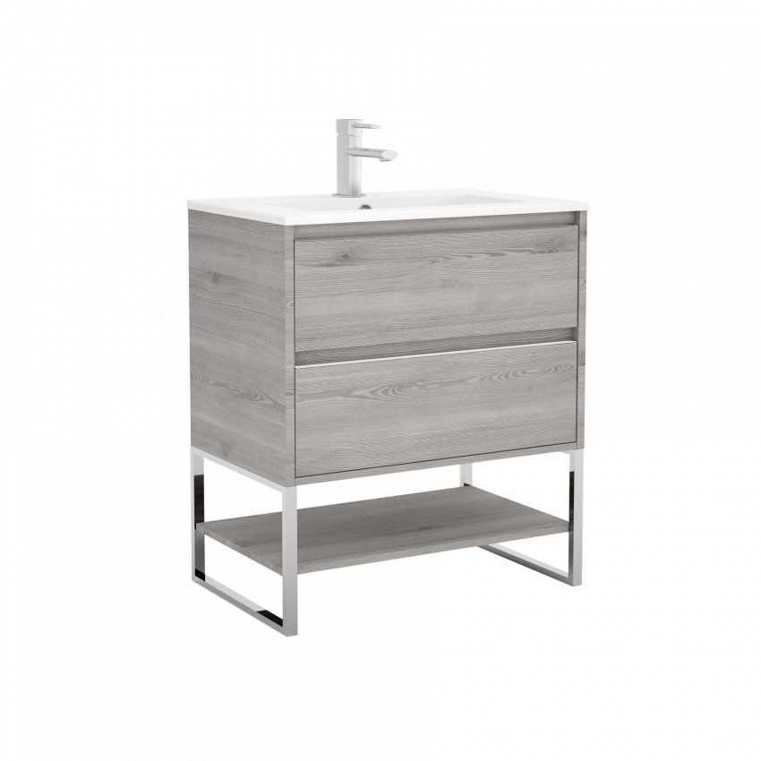 Mueble S40 con patas cromo + balda