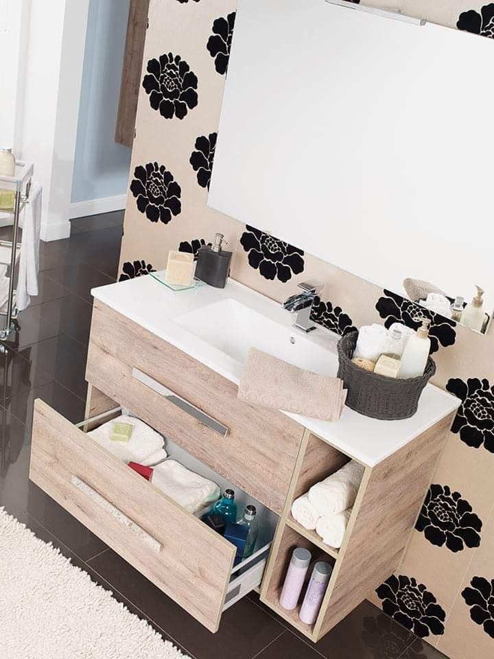 Mueble NATURA MODULAR "Tirador apolo" 90 (70+20) Arena