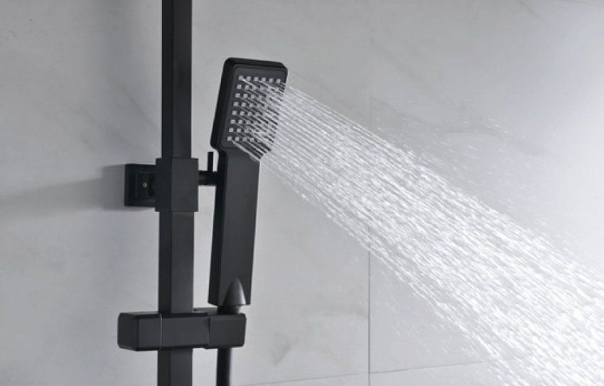 Kit ducha termostático VIGO NEGRO