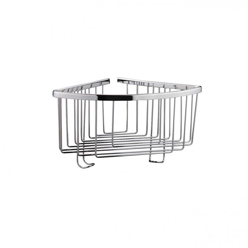 Rinconera alta con perchas acero inox