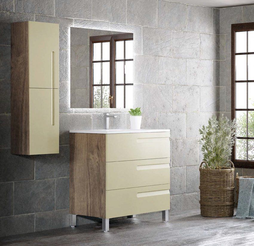Mueble ZEUS 80 Tinte nuez / Crema