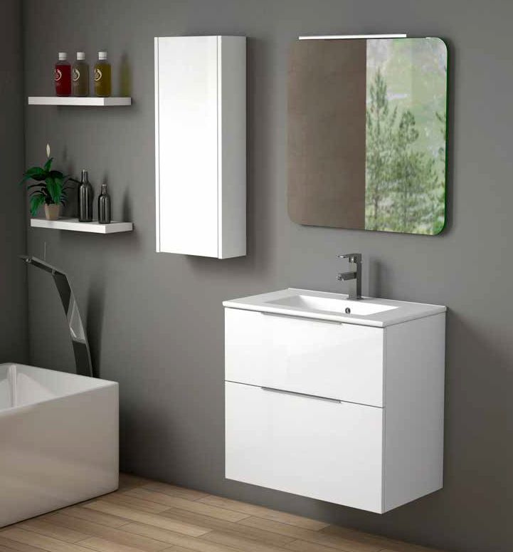 Mueble ALASKA 70 Blanco Brillo