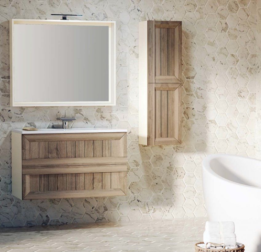 Mueble TERRA 100 Panna / Tinte Nuez