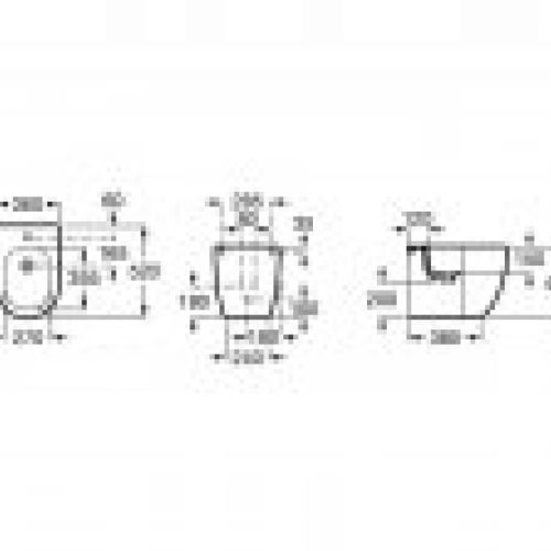 bide meridiam compacto   medidas