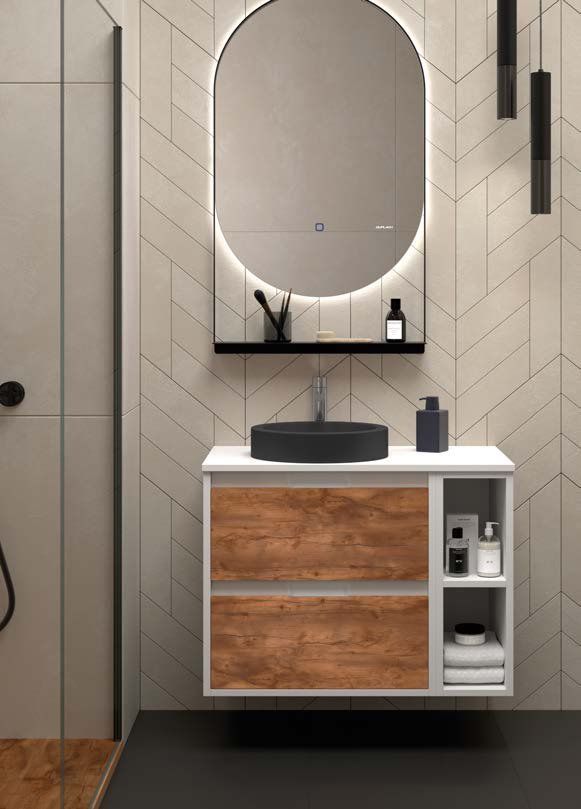 Mueble ZAO MODULAR 80 Blanco / Rustik