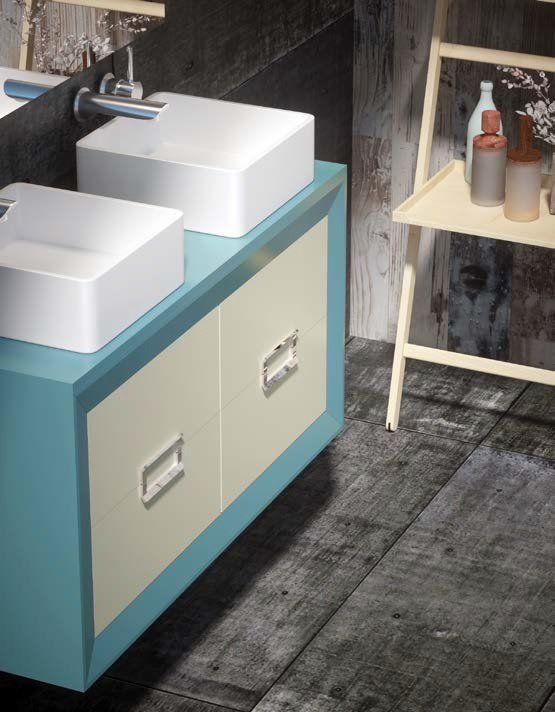 Mueble L GANT 100 Azul lago / Panna