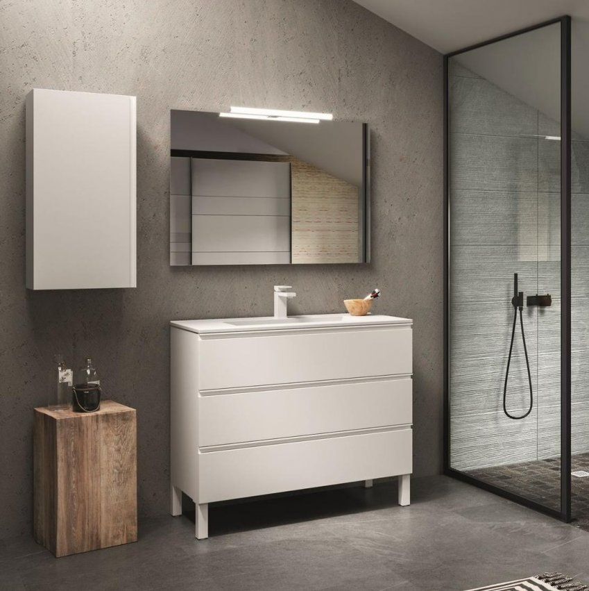 Mueble RÍO 100 Blanco brillo