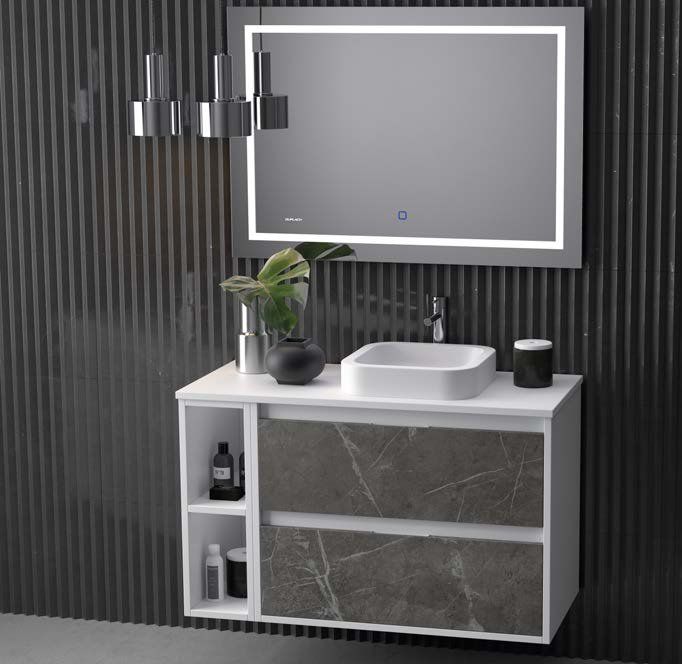 Mueble ZAO MODULAR 100 Blanco / Marquina