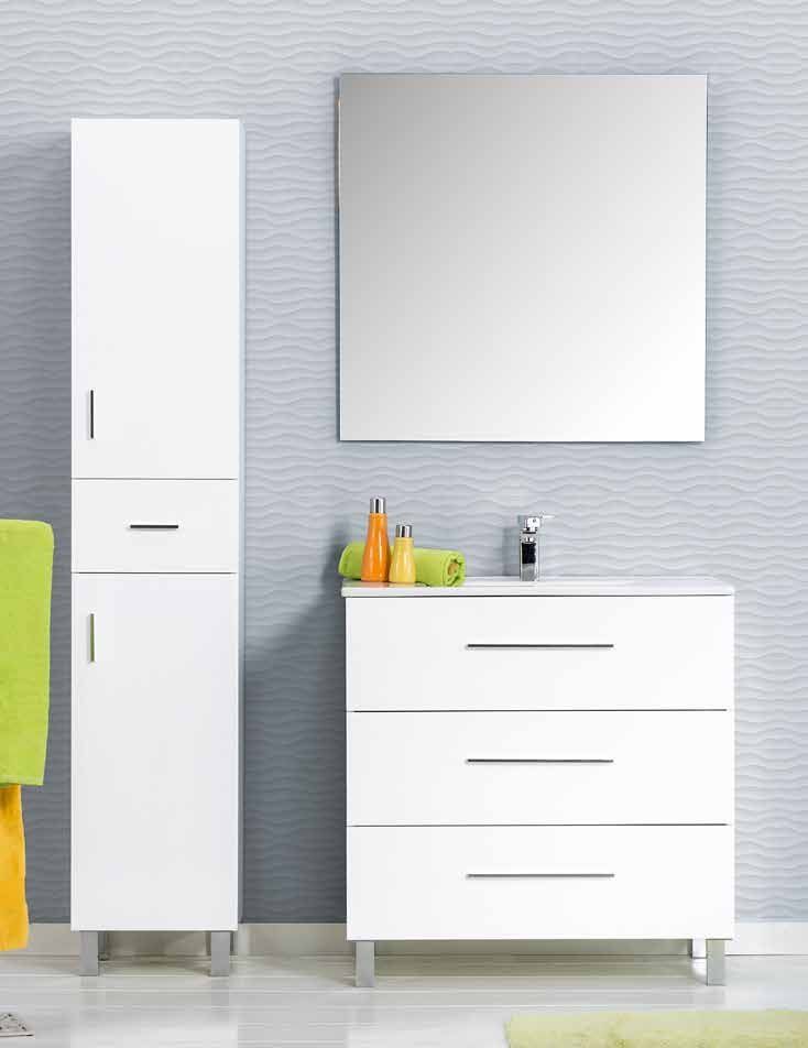 Mueble BRISA 80 Blanco Brillo