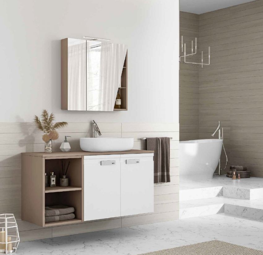 Mueble VITA MODULAR 120 Capuccino / Blanco