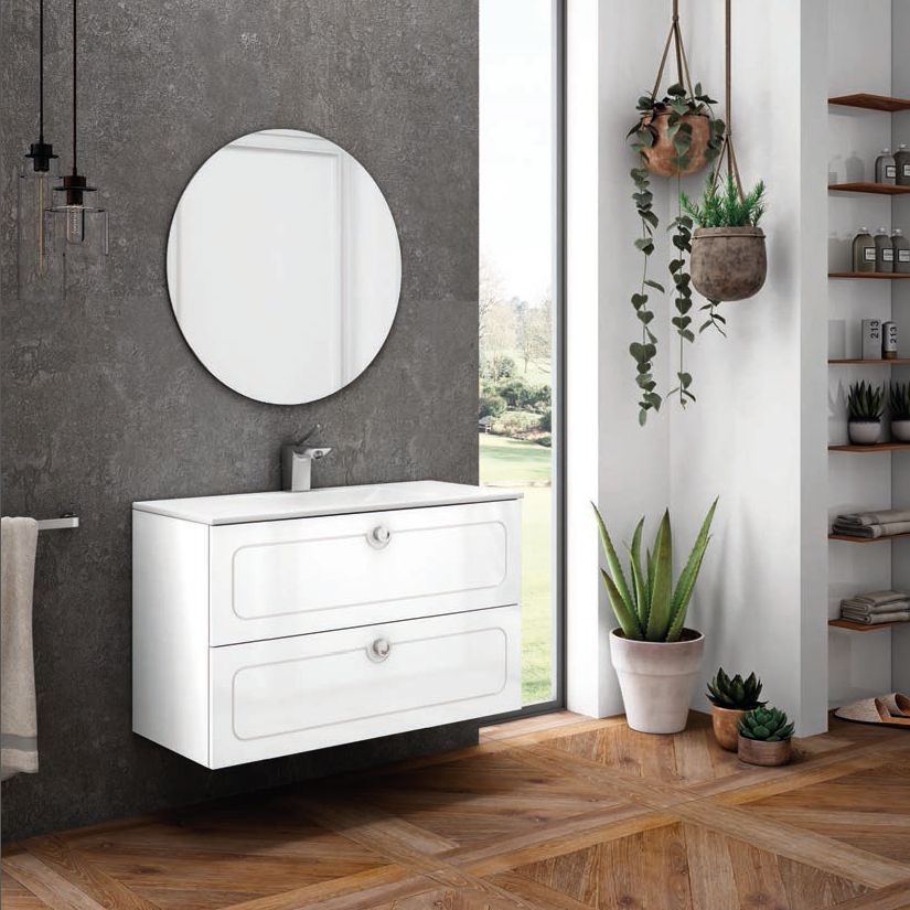 Mueble DALMA 100 Blanco Brillo