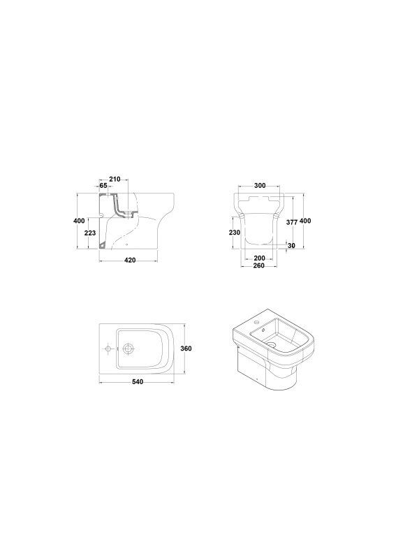 bide mid compacto   medidas