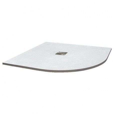 Plato ducha resina semicircular NATURE