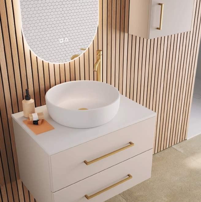 Mueble NOAH 70 Arena Mate (Tirador Oro)