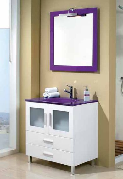 Mueble MENORCA 70 Blanco brillo