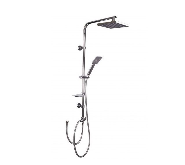 Kit ducha y bañera (sin grifo) KUADRAT CROMO