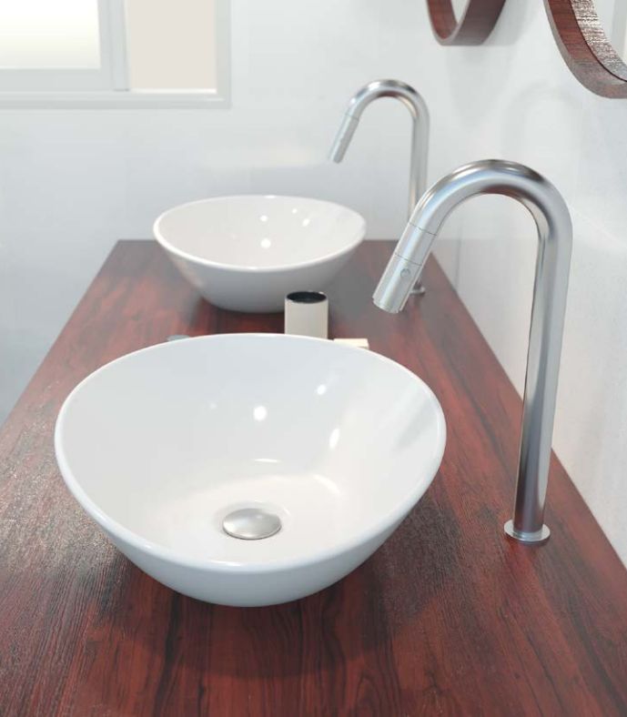 Grifo lavabo caño alto 10´S 5