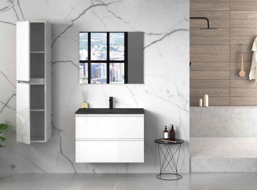 Mueble DUNDEE 80 Blanco Brillo