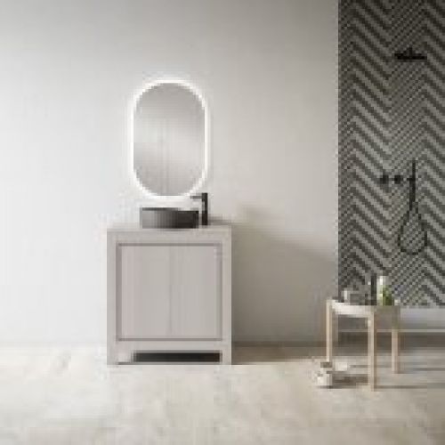 Lavabo COLORS ceniza ambiente