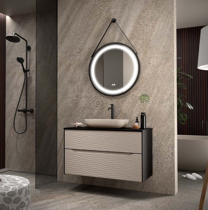 Mueble SAHARA 100 Negro / Moka