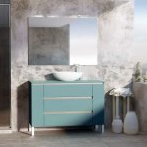 Mueble De Baño A Suelo 3 Cajones 120 Cm Kloe Blanco Mate