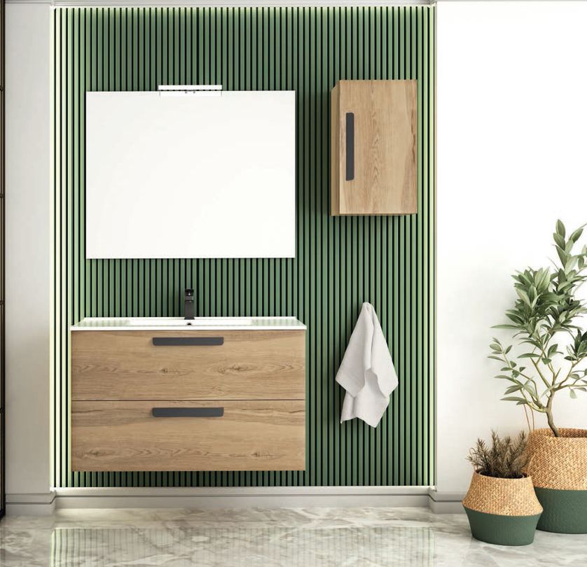 Mueble NATALIA 100 Niágara / Tiradores Negro