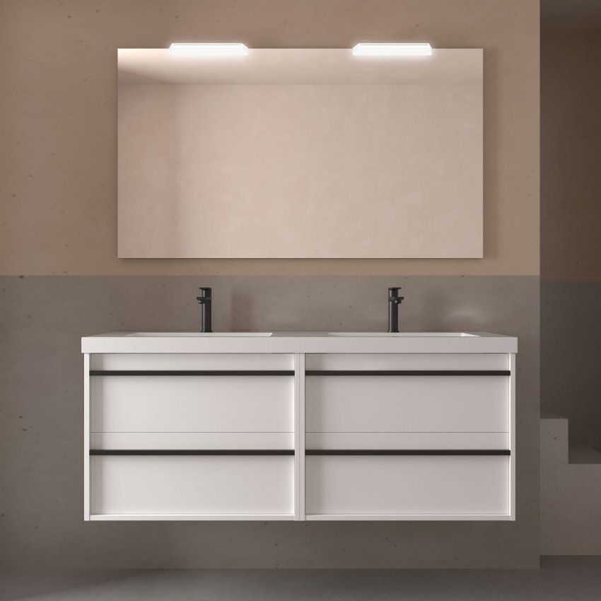 Mueble ATTILA 140 (70+70) White Satin