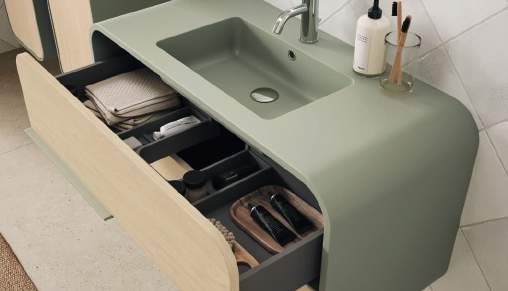 Mueble OVALO lavabo integral