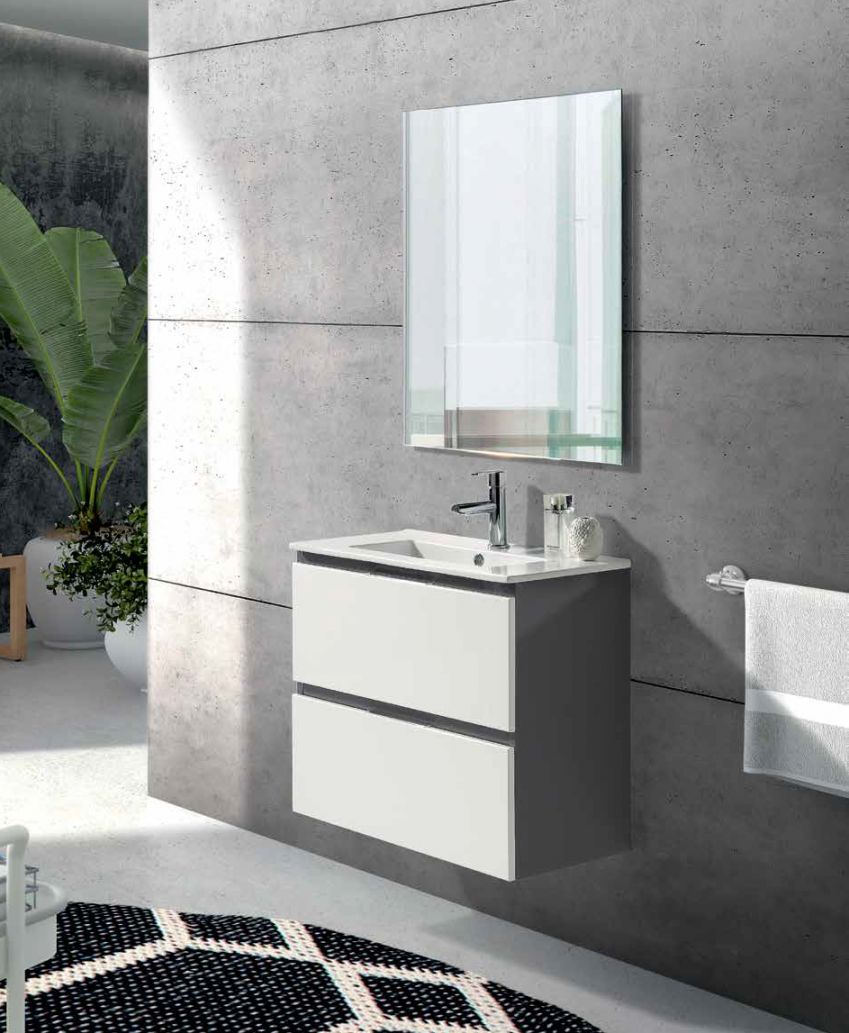 Mueble SUN 70 Gris antracita / Blanco
