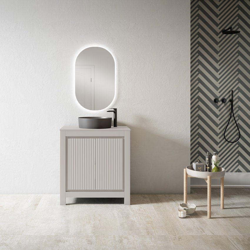 Lavabo COLORS ceniza ambiente