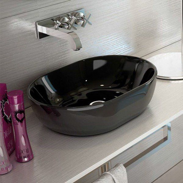 Lavabo MONACO negro brillo