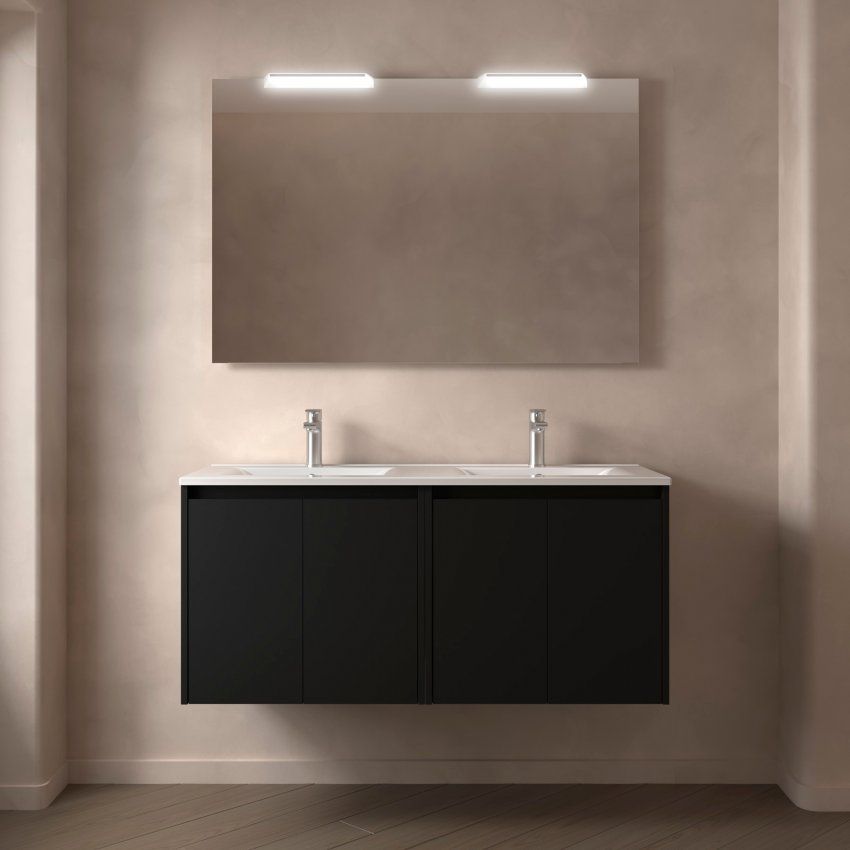 Mueble NOJA 120 (60+60) Black Satin