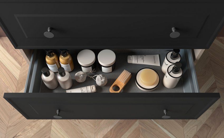 Mueble RENOIR Cajón "Pomo Style. Acabado Silver"