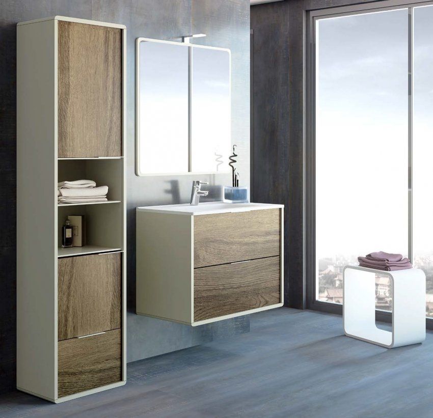 Mueble VINTASS 80 Panna / Tinte Nuez