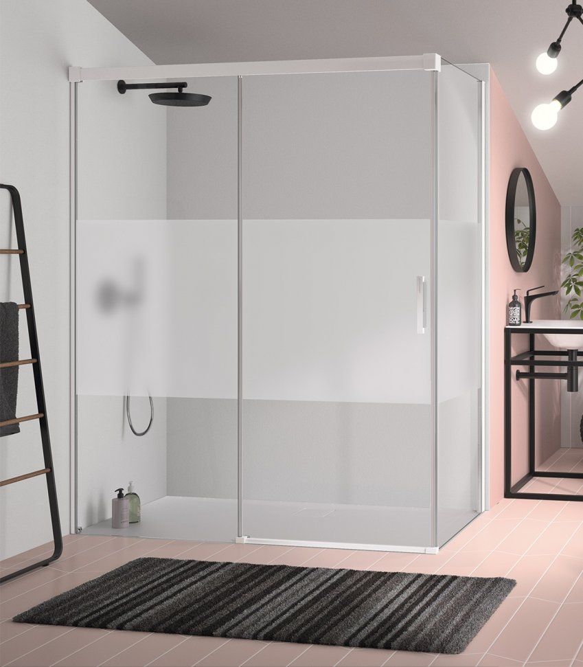 Frontal GLASE BORA "con perfileria en blanco"