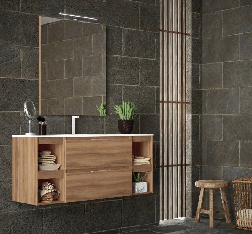 Mueble AQUA MODULAR 140 Nogal